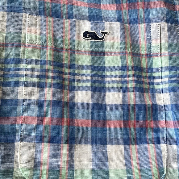 Vineyard Vines Plaid Slim Fit Tucker Long Sleeve Button Down Shirt - Picture 4 of 12